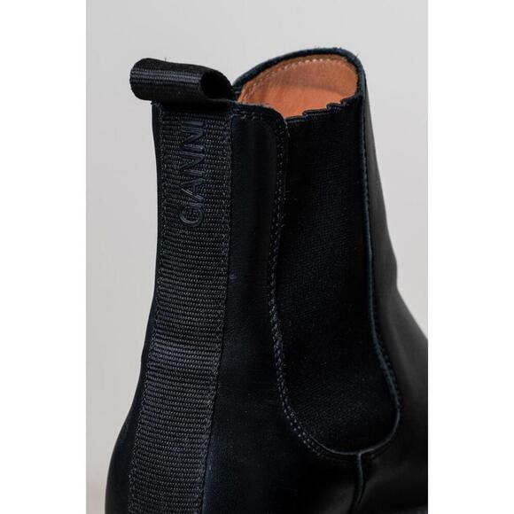 Ganni Black Chunky Creeper Boots - Picture 6 of 7